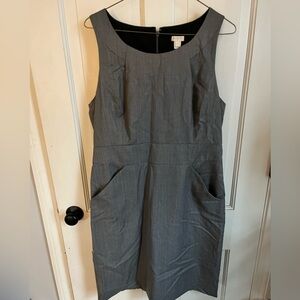 J. Crew Charcoal Midi Dress